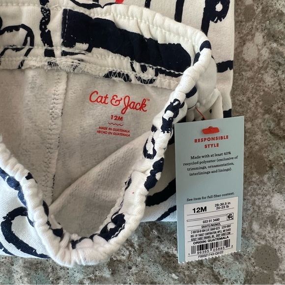 Cat & Jack Skateboard Sweat Set 12M NWT - Picture 10 of 11